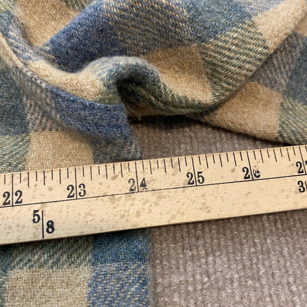 Vintage L.L. Bean Shirt Men Large Multicolor Plaid Wool Flannel USA Made 80s 90s - Picture 9 of 11